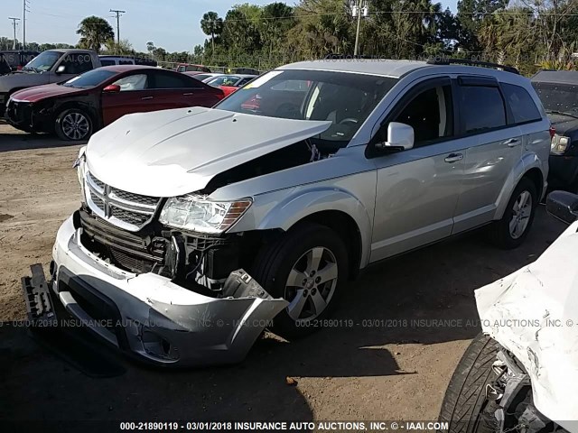 3D4PG1FG0BT567080 - 2011 DODGE JOURNEY MAINSTREET SILVER photo 2