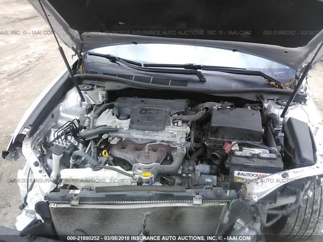 4T1BF1FKXCU599486 - 2012 TOYOTA CAMRY SE/LE/XLE Серебристый фото 10