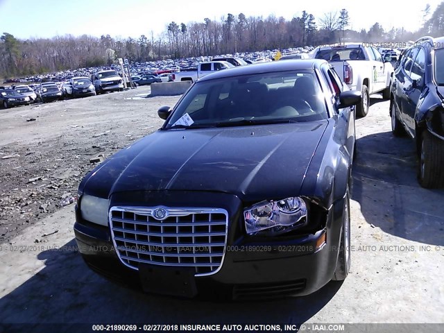 2C3KA43R56H508500 - 2006 CHRYSLER 300 BLACK photo 6