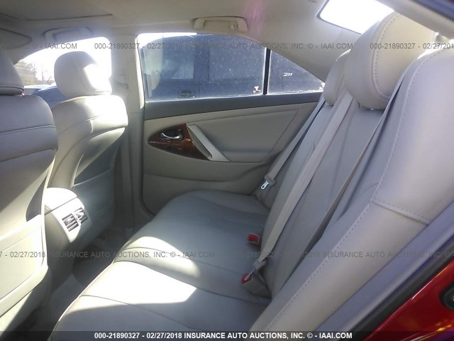 4T1BK46K18U067385 - 2008 TOYOTA CAMRY LE/XLE/SE წითელი ფოტო 8