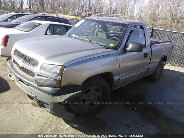 1GCEC14T33Z346079 - 2003 CHEVROLET SILVERADO C1500 SILVER photo 2