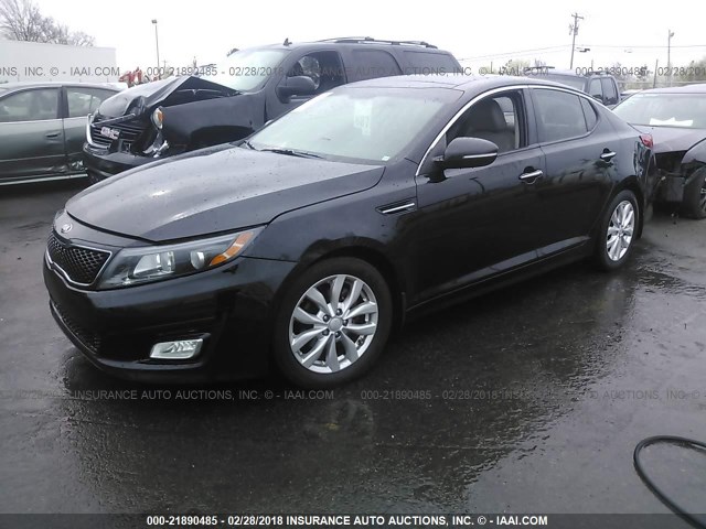 5XXGN4A79EG310883 - 2014 KIA OPTIMA EX BLACK photo 2