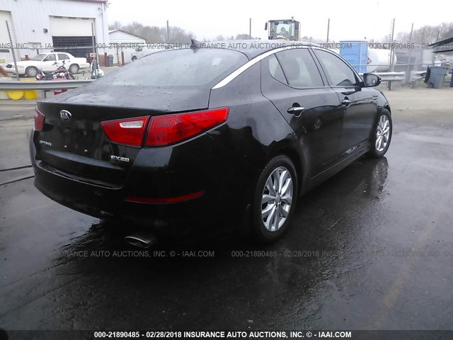 5XXGN4A79EG310883 - 2014 KIA OPTIMA EX BLACK photo 4