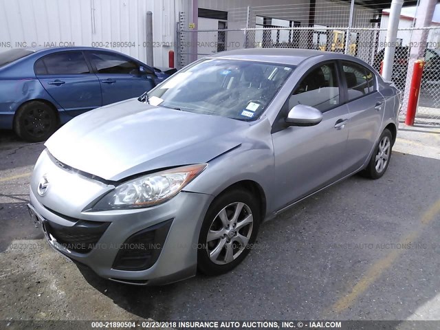 JM1BL1VG4B1380226 - 2011 MAZDA 3 I SILVER photo 2