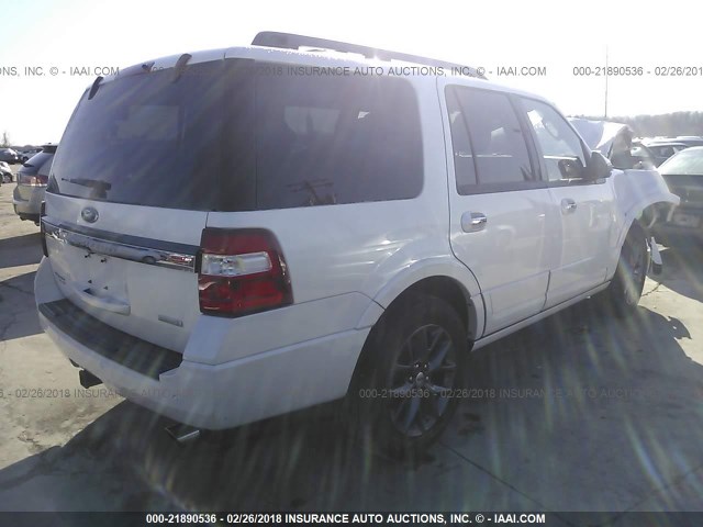 1FMJU2AT3HEA73032 - 2017 FORD EXPEDITION LIMITED WHITE photo 4