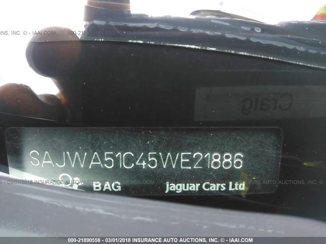 SAJWA51C45WE21886 - 2005 JAGUAR X-TYPE 3.0 BLACK photo 9