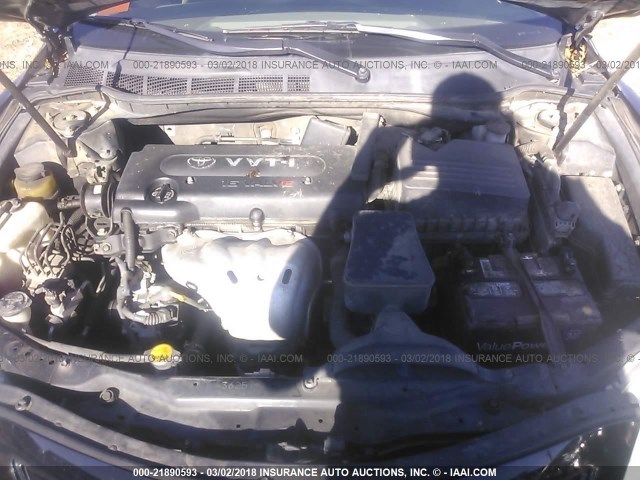 4T4BE46K08R037131 - 2008 TOYOTA CAMRY CE/LE/XLE/SE BLACK photo 10