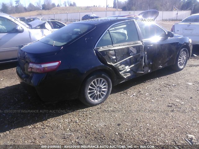 4T4BE46K08R037131 - 2008 TOYOTA CAMRY CE/LE/XLE/SE BLACK photo 4