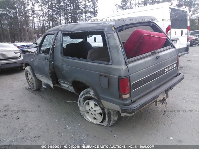 1G8CT18R6G8204921 - 1986 CHEVROLET BLAZER S10 GRAY photo 3