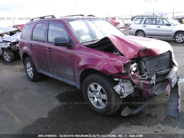 1FMCU941X8KA47802 - 2008 FORD ESCAPE LIMITED RED photo 1