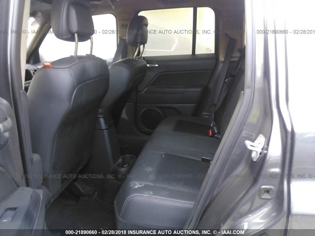 1C4NJPBBXGD683211 - 2016 JEEP PATRIOT SPORT GRAY photo 8