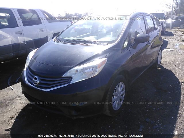 3N1CE2CPXFL362614 - 2015 NISSAN VERSA NOTE S/S PLUS/SV/SL/SR BLACK photo 2