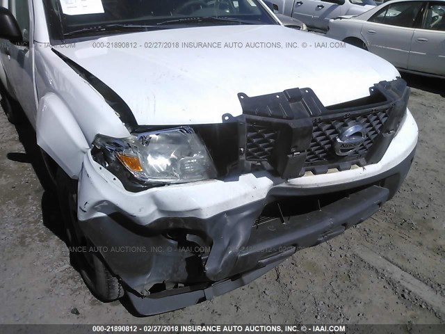 1N6BD0CT5CC409923 - 2012 NISSAN FRONTIER S/SV WHITE photo 6