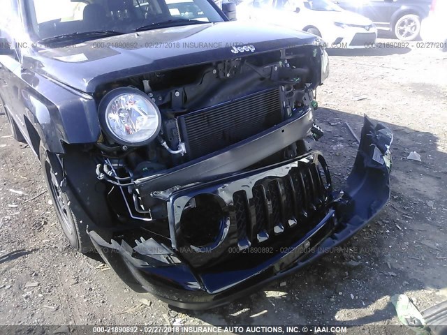 1C4NJPBA3GD677581 - 2016 JEEP PATRIOT SPORT BLACK photo 6