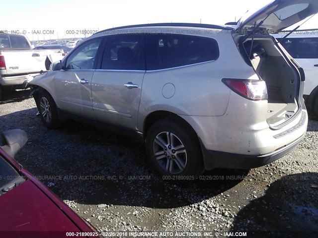 1GNKRHKD1GJ101007 - 2016 CHEVROLET TRAVERSE LT GRAY photo 3