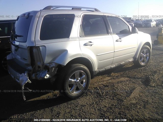 1FMCU94GX9KB00875 - 2009 FORD ESCAPE LIMITED SILVER photo 4