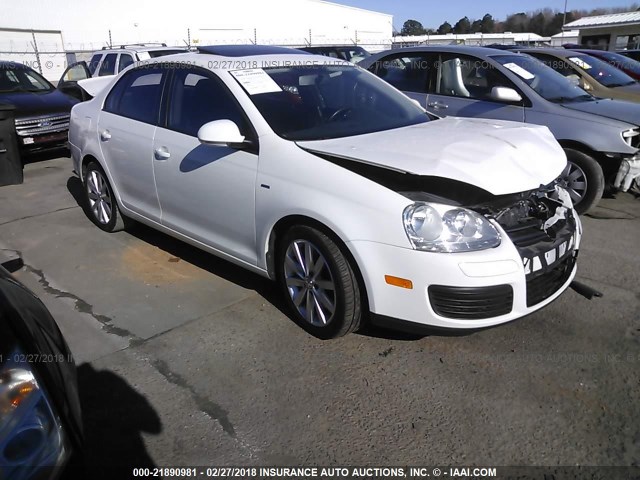 3VWRJ7AJ4AM151360 - 2010 VOLKSWAGEN JETTA WOLFSBURG WHITE photo 1