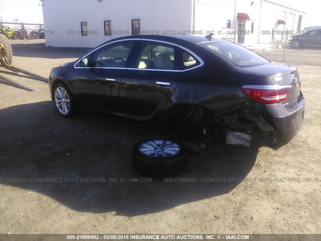 1G4PR5SK7D4224182 - 2013 BUICK VERANO CONVENIENCE BROWN photo 3