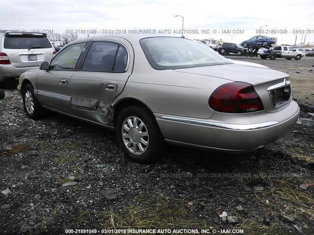 1LNHM97V2YY896937 - 2000 LINCOLN CONTINENTAL  Қоңыр фото 3