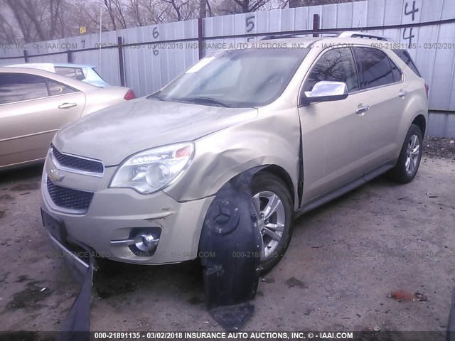 2CNALFEC5B6228275 - 2011 CHEVROLET EQUINOX LTZ GOLD photo 2