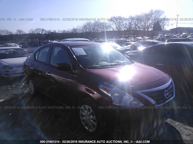 3N1CN7AP7HL859753 - 2017 NISSAN VERSA S/S PLUS/SV/SL RED photo 1