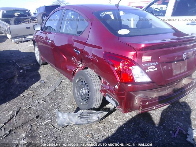 3N1CN7AP7HL859753 - 2017 NISSAN VERSA S/S PLUS/SV/SL RED photo 6