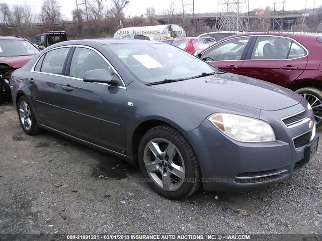 1G1ZH57B68F234388 - 2008 CHEVROLET MALIBU 1LT GRAY photo 1