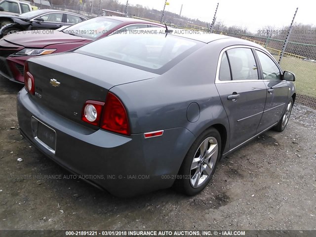 1G1ZH57B68F234388 - 2008 CHEVROLET MALIBU 1LT GRAY photo 4