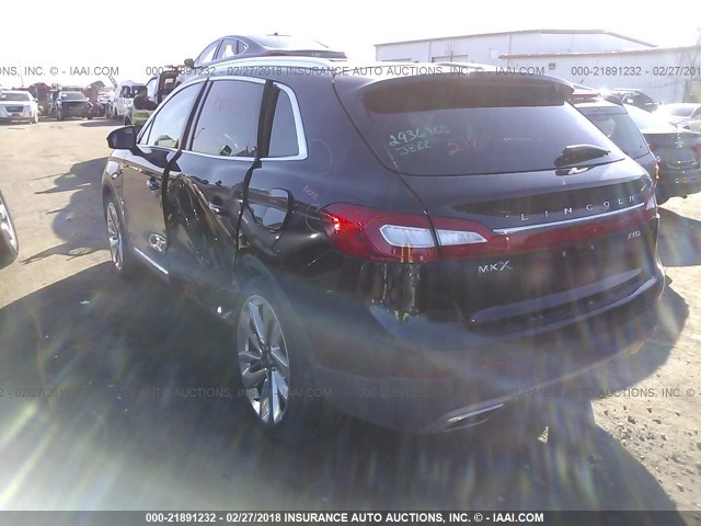 2LMTJ8LR1GBL86813 - 2016 LINCOLN MKX RESERVE Qara foto 3