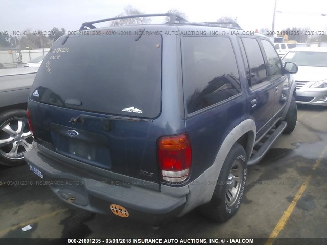 1FMZU72X5YZC09672 - 2000 FORD EXPLORER XLS BLUE photo 4