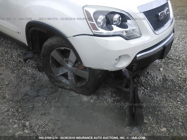 1GKLRMED0AJ106020 - 2010 GMC ACADIA SLT-1 Blanco foto 6