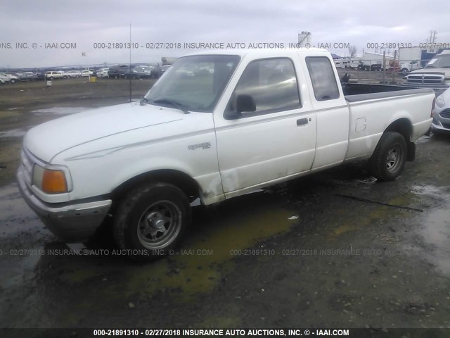 1FTCR14A3TPA77579 - 1996 FORD RANGER SUPER CAB WHITE photo 2