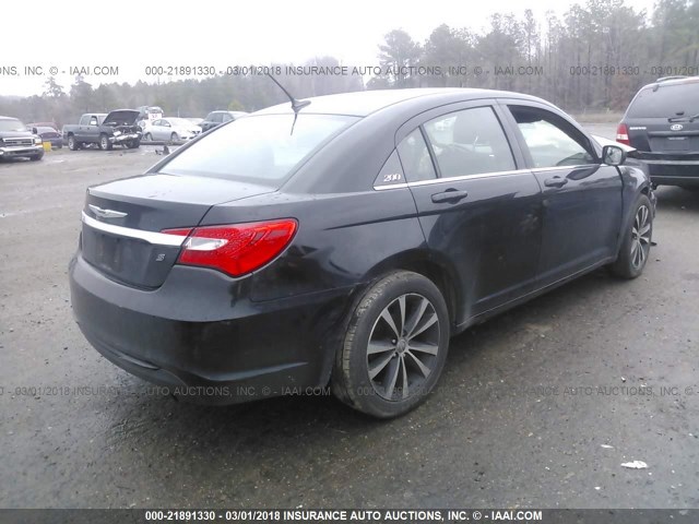 1C3CCBBB1DN573632 - 2013 CHRYSLER 200 TOURING BLACK photo 4