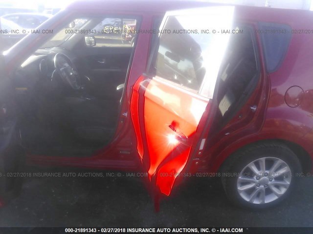 KNDJT2A63D7607498 - 2013 KIA SOUL +/!/SPORT RED photo 6