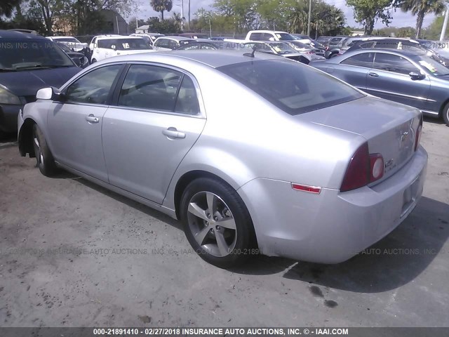 1G1ZC5E15BF350908 - 2011 CHEVROLET MALIBU 1LT 银色 照片 3