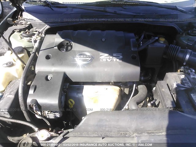 1N4AL11D75C235218 - 2005 NISSAN ALTIMA S/SL GREEN photo 10