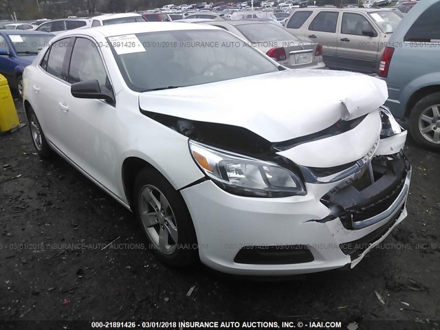 1G11A5SL7FF251103 - 2015 CHEVROLET MALIBU LS WHITE photo 1