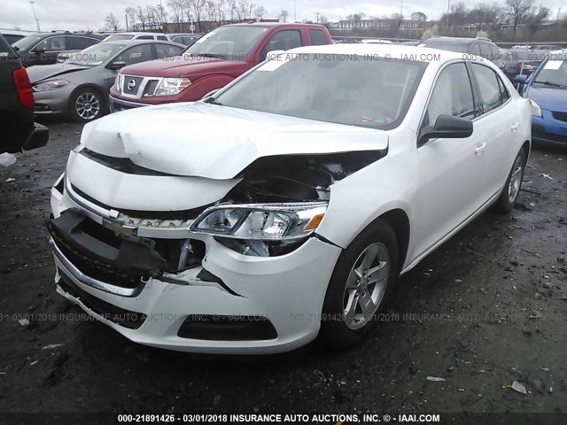 1G11A5SL7FF251103 - 2015 CHEVROLET MALIBU LS WHITE photo 2