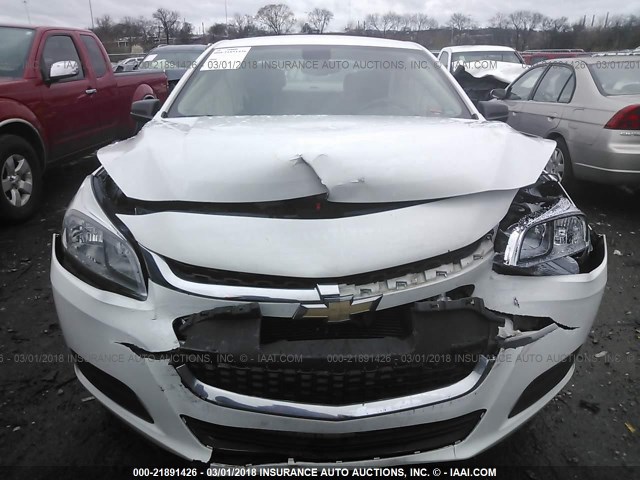 1G11A5SL7FF251103 - 2015 CHEVROLET MALIBU LS WHITE photo 6