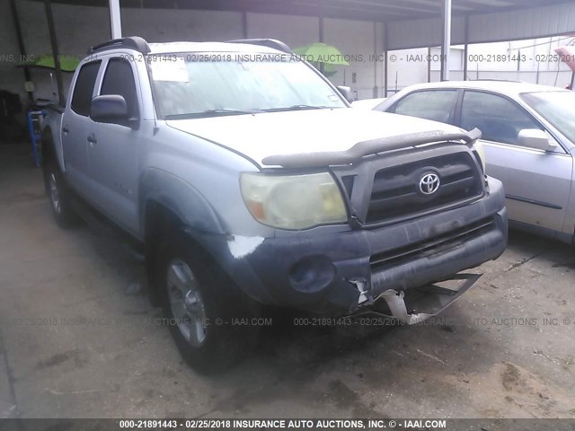 5TEJU62N26Z299326 - 2006 TOYOTA TACOMA DOUBLE CAB PRERUNNER SILVER photo 1