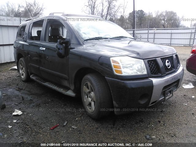 5N1AA08A34N744985 - 2004 NISSAN ARMADA SE/LE BLACK photo 1