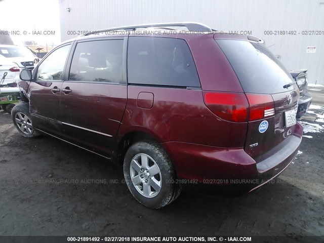 5TDZA23C35S254229 - 2005 TOYOTA SIENNA CE/LE MAROON photo 3