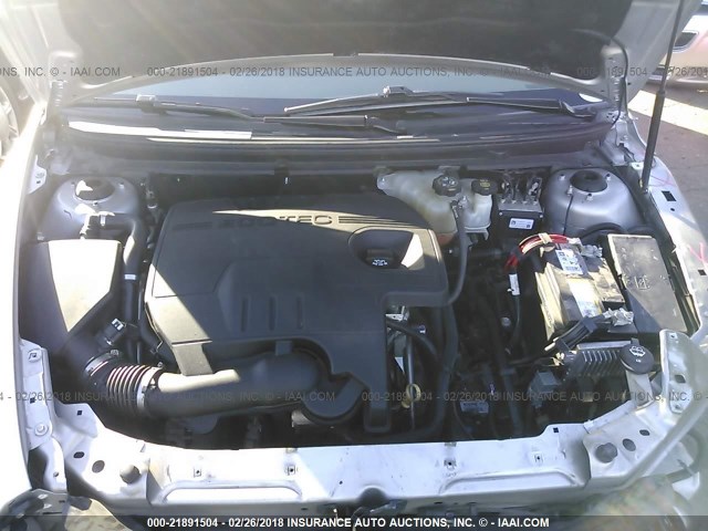 1G1ZB5E14BF360090 - 2011 CHEVROLET MALIBU LS ვერცხლისფერი ფოტო 10