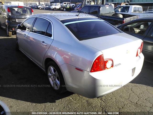 1G1ZB5E14BF360090 - 2011 CHEVROLET MALIBU LS ვერცხლისფერი ფოტო 3