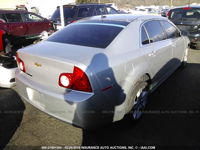 1G1ZB5E14BF360090 - 2011 CHEVROLET MALIBU LS ვერცხლისფერი ფოტო 4