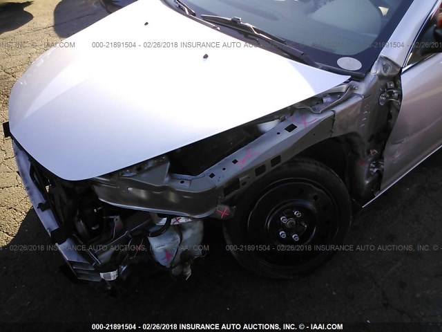 1G1ZB5E14BF360090 - 2011 CHEVROLET MALIBU LS ვერცხლისფერი ფოტო 6