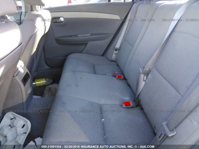 1G1ZB5E14BF360090 - 2011 CHEVROLET MALIBU LS ვერცხლისფერი ფოტო 8