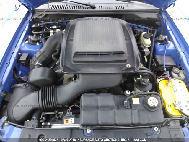 1FAFP42R63F421818 - 2003 FORD MUSTANG MACH I BLUE photo 10