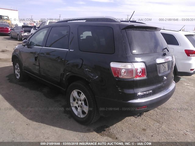 1GKER23D89J108982 - 2009 GMC ACADIA SLT-1 Negro foto 3