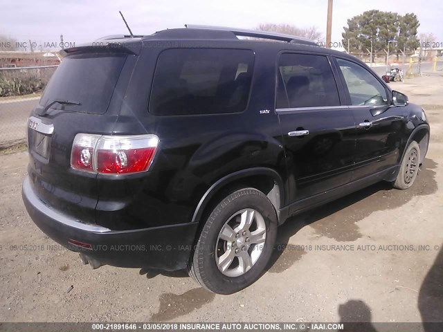 1GKER23D89J108982 - 2009 GMC ACADIA SLT-1 Negro foto 4